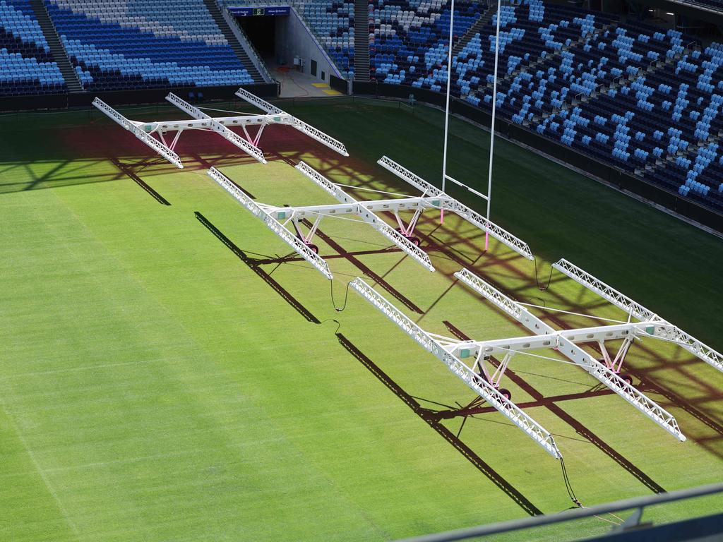 Grow lights have been installed at Allianz Stadium to ensure the surface is in top condition. Park. Picture: Rohan Kelly