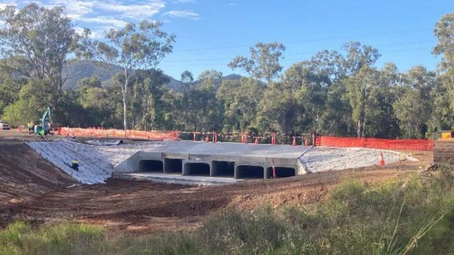 The Limestone Creek Diversion works.