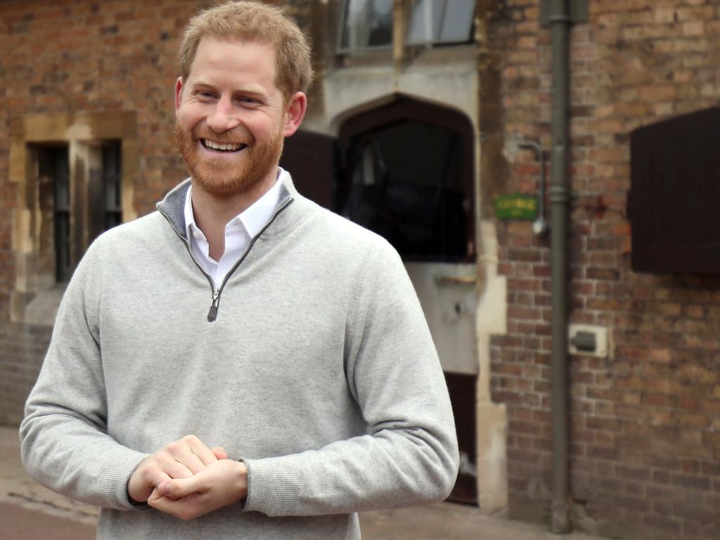 Proud new dad Harry. Picture: Steve Parsons / POOL / AFP