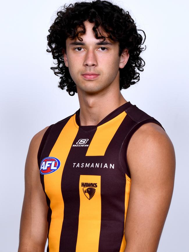 Will McCabe after being drafted by Hawthorn. Picture: Josh Chadwick/AFL Photos