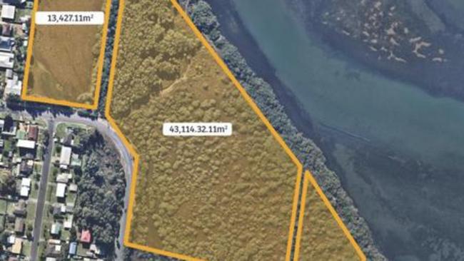 Three parcels of land being sold off as a prime “development opportunity” in Davistown. The properties are wetlands.