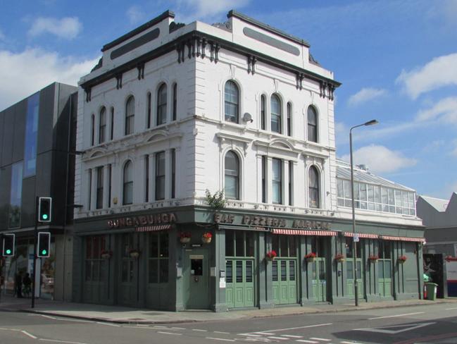 The Bunga Bunga pizza shop in Battersea, London. Picture: Reading Tom