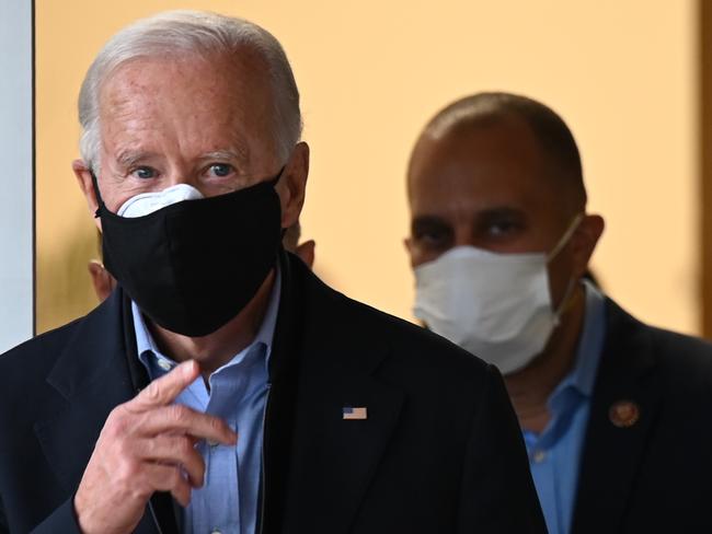 Joe Biden in Chester, Pennsylvania. Picture: AFP.