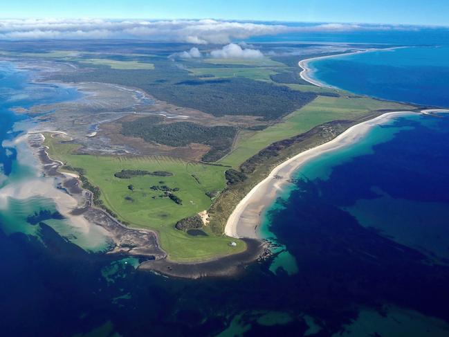 Robbins Island, in far North-West Tasmania, which is the site of a proposed 100-turbine wind farm, is likely to cause a few headaches for newly minted federal Environment Minister Murray Watt, according to Charles Wooley. Picture: The Bob Brown Foundation