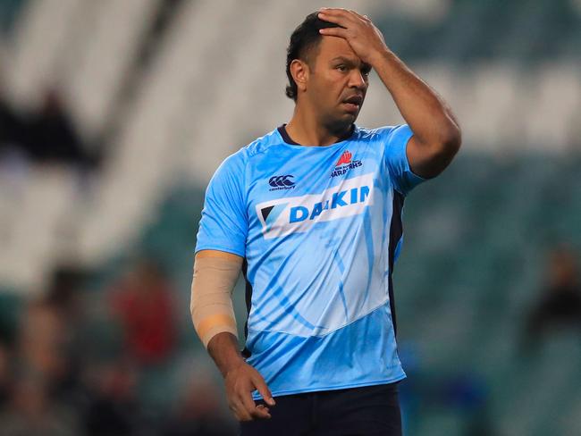 Kurtley Beale was stricken with tonsillitis in the lead-up to the Brumbies match