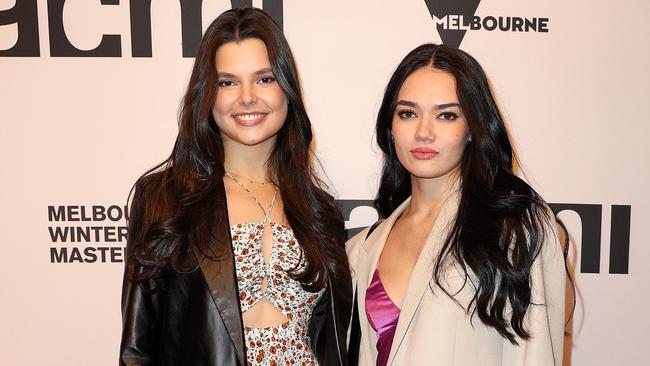 Sophia Bana and Portia Talib walk the red carpet at opening of ACMI's latest exhibition, Light: Works from the Tate’s Collection. Picture: Mark Stewart