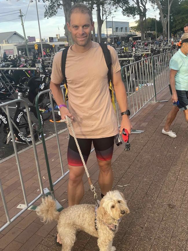 Malcolm Rudolph at the Hervey Bay 100 Triathlon on Sunday, November 26, 2023.