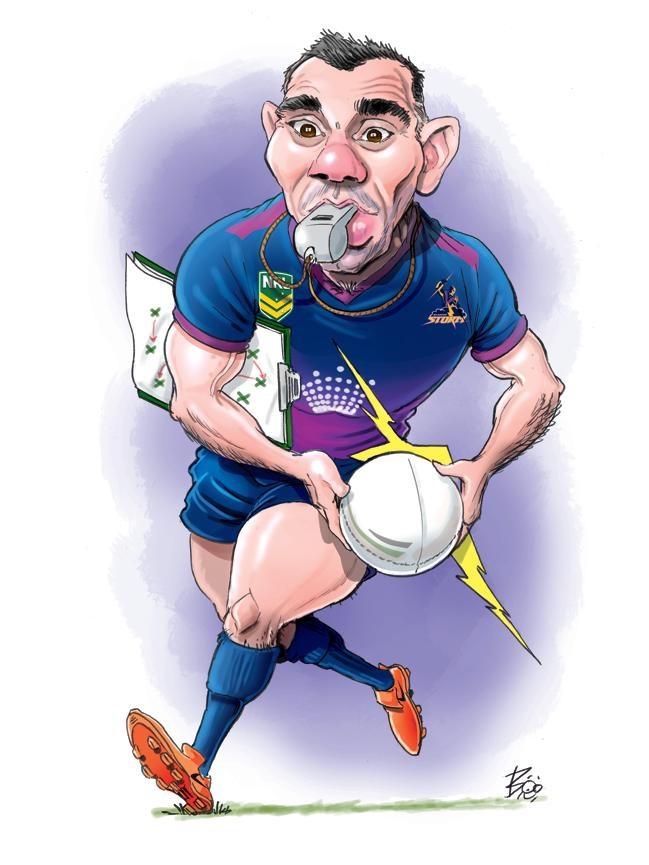 Cameron Smith is an absolute master in the NRL. Artwork: Boo Bailey