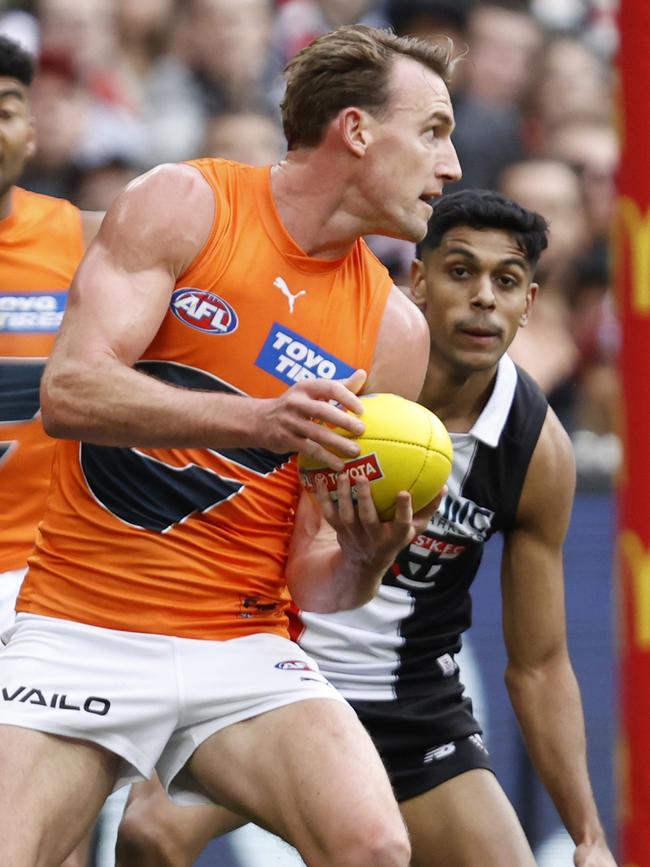 Keefe has played a vital role in GWS’ premiership push. (Photo by Darrian Traynor/AFL Photos/via Getty Images)