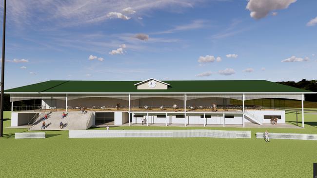 Griffiths Park’s sporting facility concept render. Picture: Develop North.