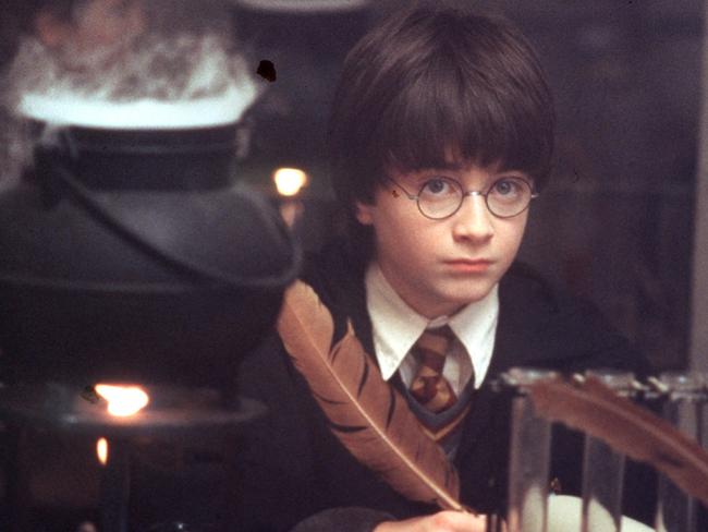 So young! Daniel Radcliffe in a scene from the 2001 film Harry Potter and the Philosopher's Stone.