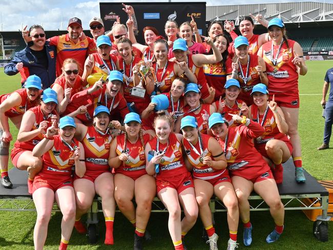 NTFAW Grand Final. Premiership winners, Meander Valley. Picture: Scott Gelston / Solstice Digital