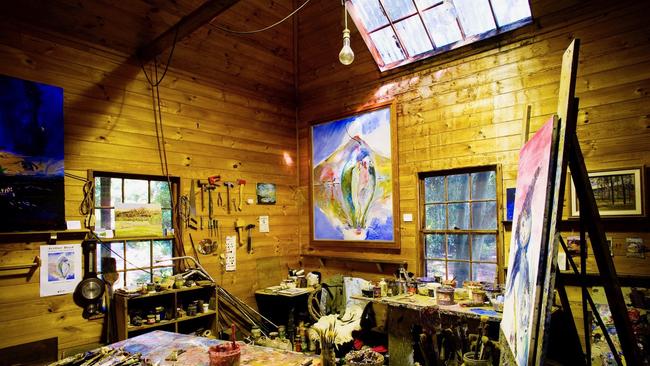 Arthur Boyd’s studio in the homestead.