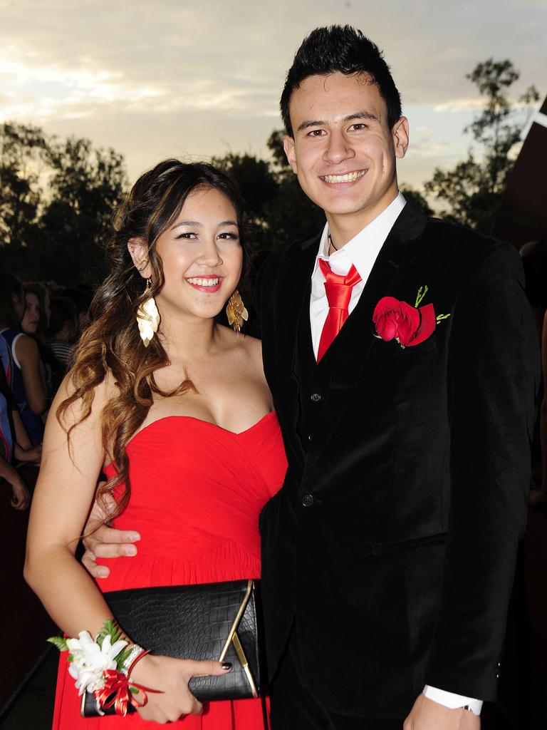 Wes Tohi and Brianna Craggs at the 2013 St Philip’s College formal at the Alice Springs Convention Centre. Picture: NT NEWS