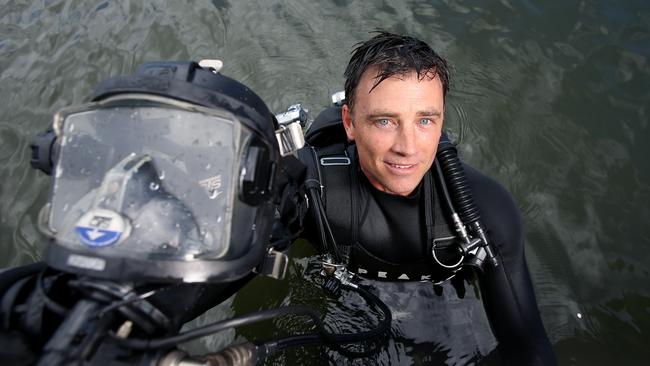 Senior Constable Michael Turner says the dive squad are a “unique bunch”. Picture: Steve Pohlner