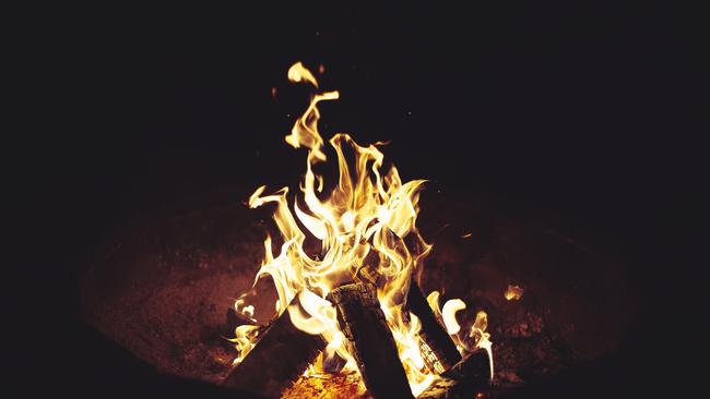 Two men were injured after an accelerant was thrown onto a bonfire in Goomboorian. Photo of a generic campfire (istock)