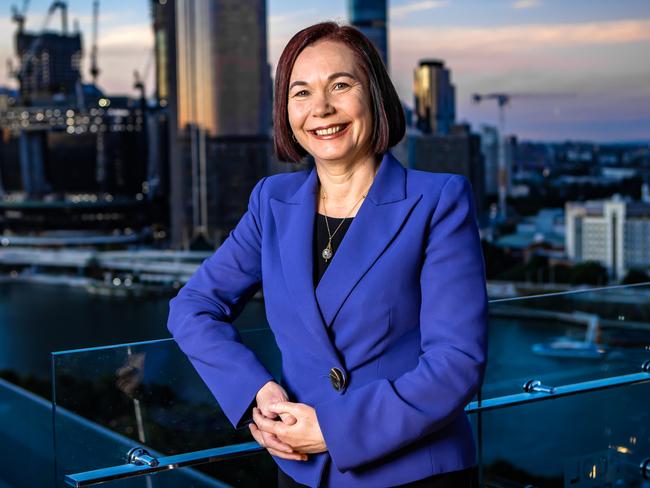 Mining Conference.Minerals Council of Australia CEO Tania Constable in Brisbane addressing the World Mining Congress.Picture: Nigel Hallett