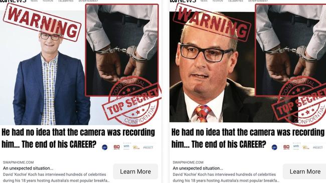 Morning TV host David Koch’s name and image is used in many scam ads on Facebook.