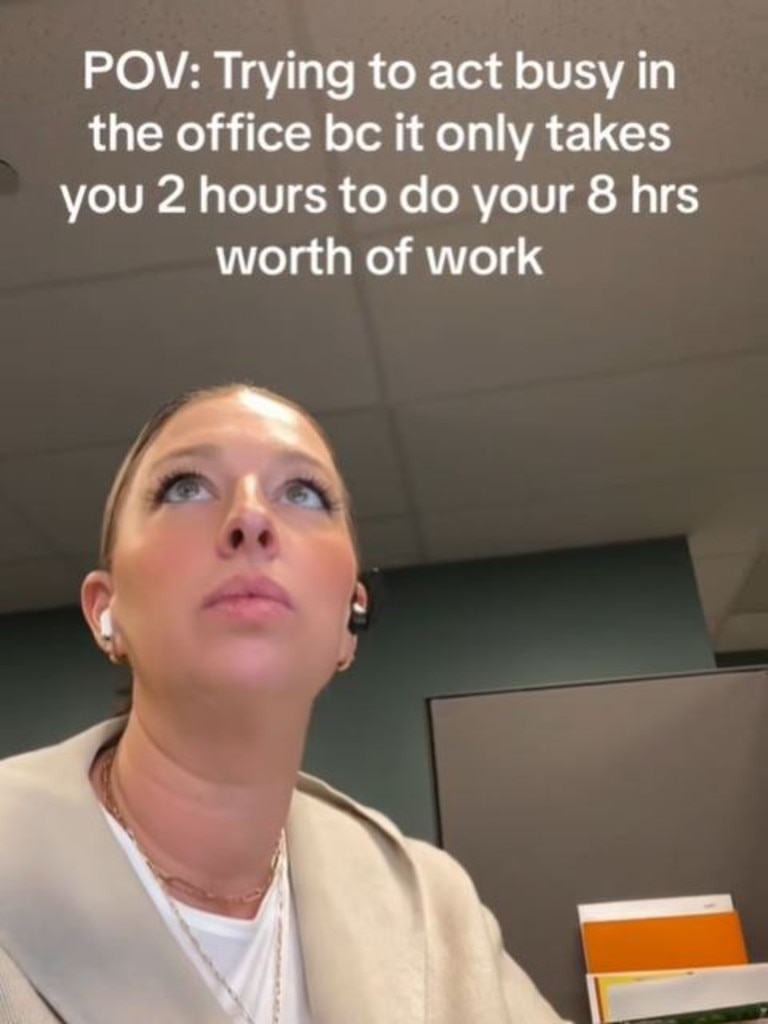 It comes as more employees are being forced back into the office. Picture: @nadineconkey/TikTok