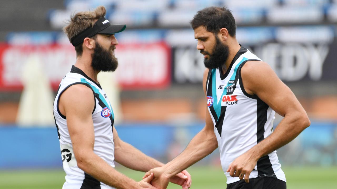 Justin Westhoff and Paddy Ryder will miss again. Photo: AAP Image/David Mariuz