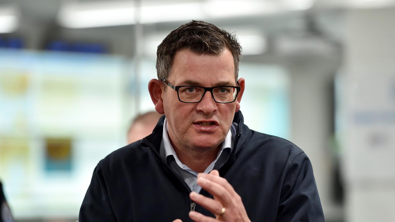 Premier Daniel Andrews said hundreds of people had been rescued from floodwaters. Picture: NCA NewsWire / Nicki Connolly