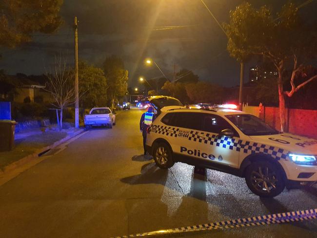 Police at the scene in Newlands Rd Coburg North .Picture Mich Ryan