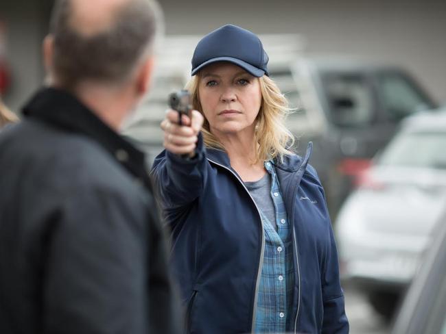 Rebecca Gibney in a scene from Wanted. Picture: Seven Network