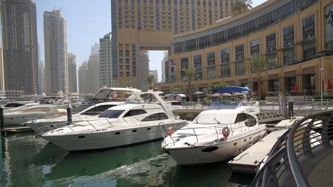 Police swooped on the group as the docked at the up-market Pier Seven in the Marina district.