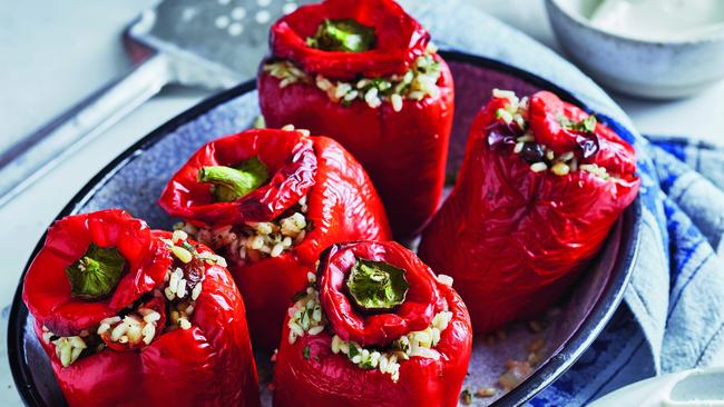 Stuffed capsicum by David Herbert. Picture: Guy Bailey