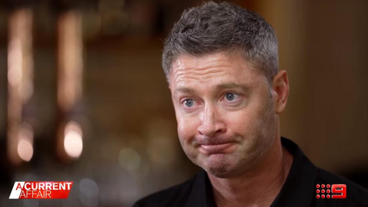 Michael Clarke was bombarded with Noosa questions on A Current Affair.