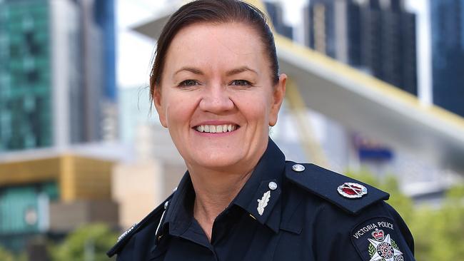 Road Policing Command Assistant Commissioner Libby Murphy is pleading with drivers to buckle up. Picture: Ian Currie