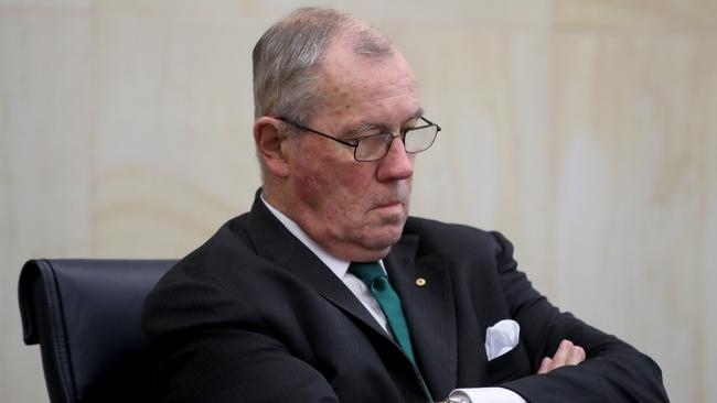 Royal Commissioner Richard Tracey has heard some shocking evidence. Picture: AAP/Kelly Barnes