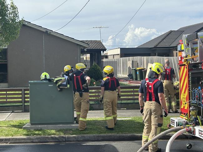 A number of fire crews responded to reports of a structure fire in Whittington on Tuesday afternoon. Picture: Brad Fleet