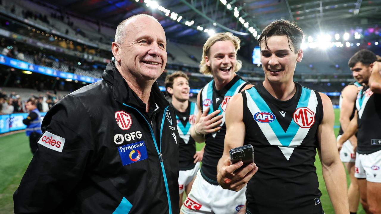 Ken Hinkley, Senior Coach of the Power. Picture: Dylan Burns/AFL Photos via Getty Images