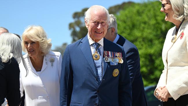 King Charles III and Queen Camilla visit the Australian War Memorial. Picture: Victoria Jones / Getty Images