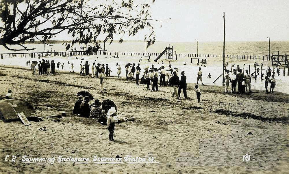 Scarness swimming enclosure.