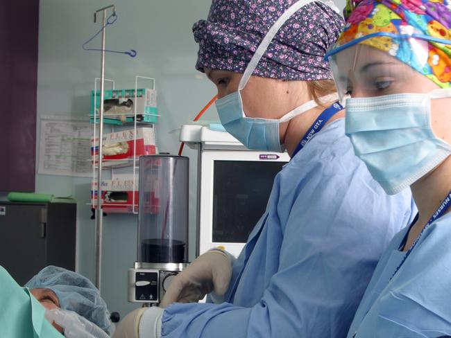 Generic pic of medical students at University of Western Sydney (UWS) campus at Campbelltown, southwest of Sydney.