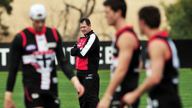 Ross Lyon wasn’t able to guide St Kilda to a premiership.