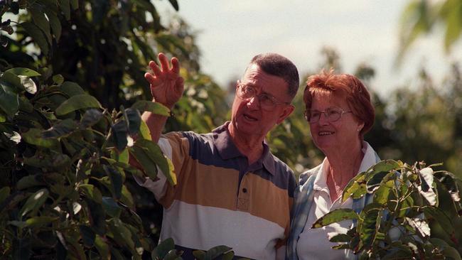 Former detective Denis Ryan and his second wife Norma. Picture: News Corp