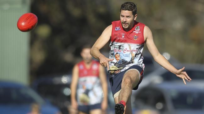 Flagstaff Hill’s Daniel Butcher is likely to return for the Falcons’ semi-final against Noarlunga this weekend. Picture: AAP/Dean Martin