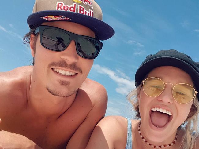 Alex 'Chumpy' Pullin with partner Ellidy Vlug – Photo Supplied Instagram