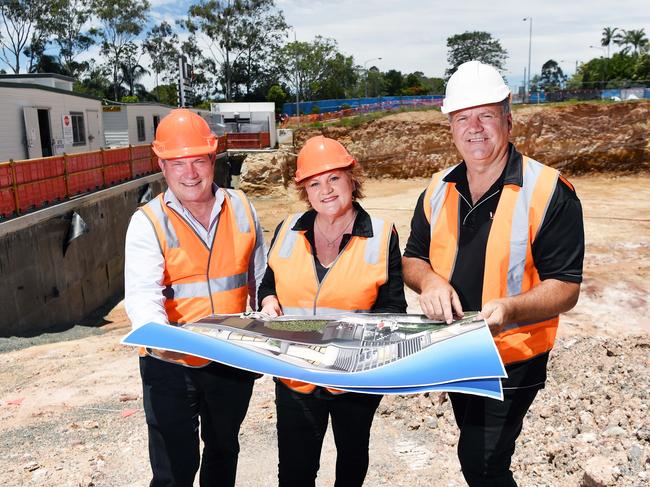 Construction has started on much anticipated $20m Bli Bli Tavern project which will be operated by hotelier Scott Armstrong and developed by Roz and Michael White of White‘s IGA. Photo: Patrick Woods.