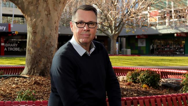 La Trobe University vice-chancellor John Dewar. Picture: Stuart McEvoy