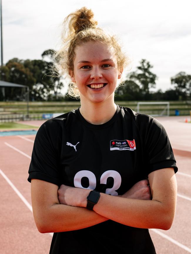 Zoe Prowse was picked by the Crows at No. 17 in the AFLW Draft. Picture: Morgan Sette