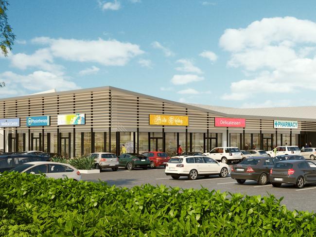 An artist's impression of Pumicestone Marketplace in Caboolture.