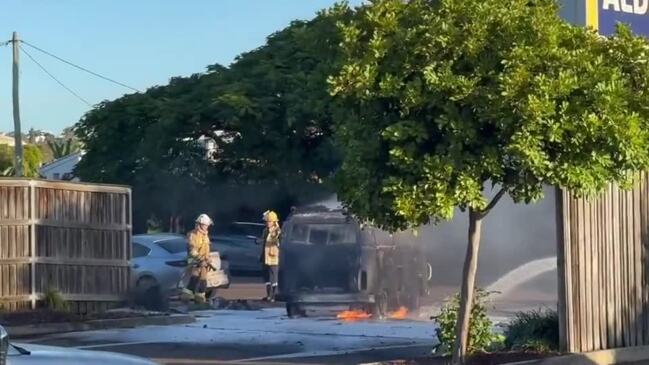 Van destroyed by fire in Maroochydore
