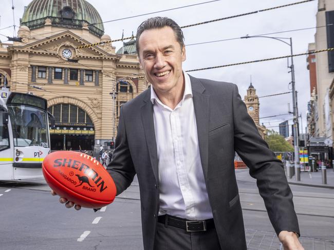 Melbourne Lord Mayor hopeful Anthony Koutoufides is calling for the Grand final Parade to be brought back to the CBD. Picture by Wayne Taylor 20th September 2024