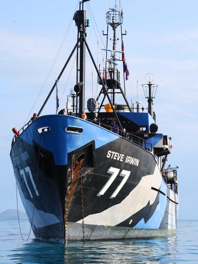 The Sea Shepherd’s flagship vessel the Steve Irwin.