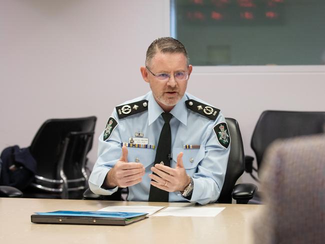 AFP Assistant Commissioner Nigel Ryan says police arrested those involved in criminal activity to prevent acts of violence against innocent victims. Picture: Supplied