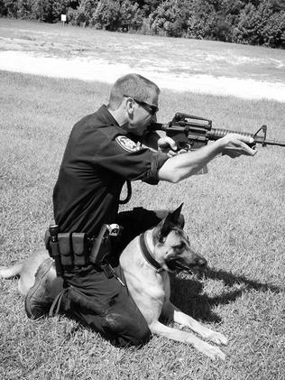 Todd Frazier was rescued by his police dog. Picture: Facebook/Todd Frazier